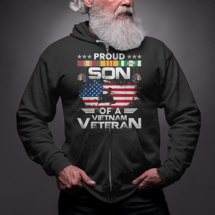 Proud Son Of A Vietnam Veteran Zip Up Hoodie