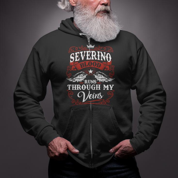 Severino Name Shirt Severino Family Name V2 Zip Up Hoodie