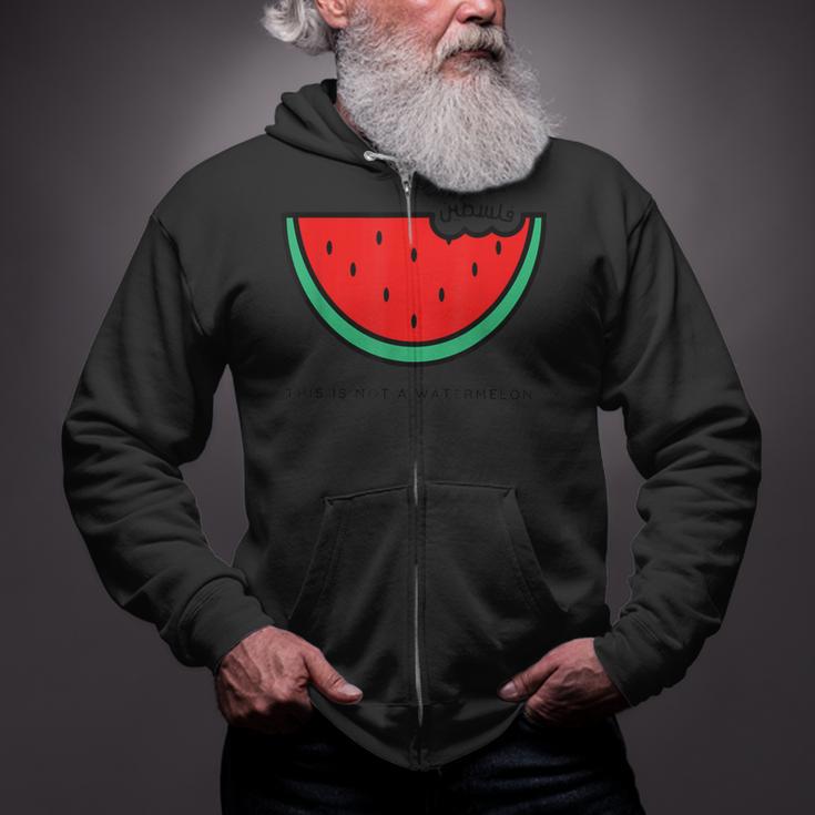 'This Is Not A Watermelon' Palestine Collection Zip Up Hoodie