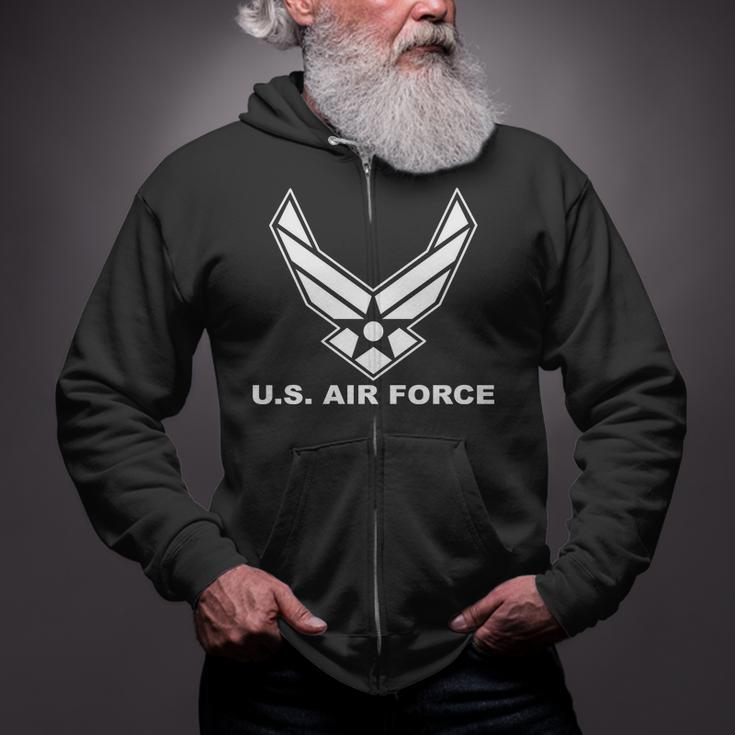 US Air Force Logo Zip Up Hoodie