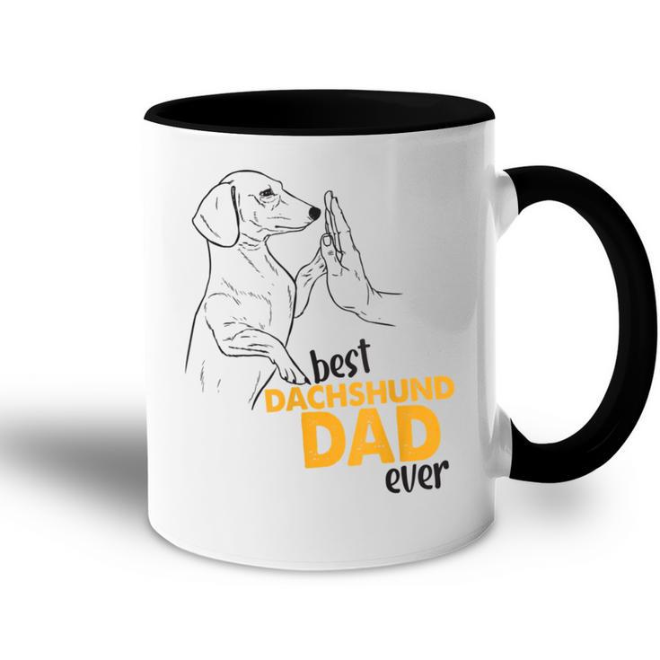 Best Dachshund Dad Ever Dachshund Dad Tasse Zweifarbig