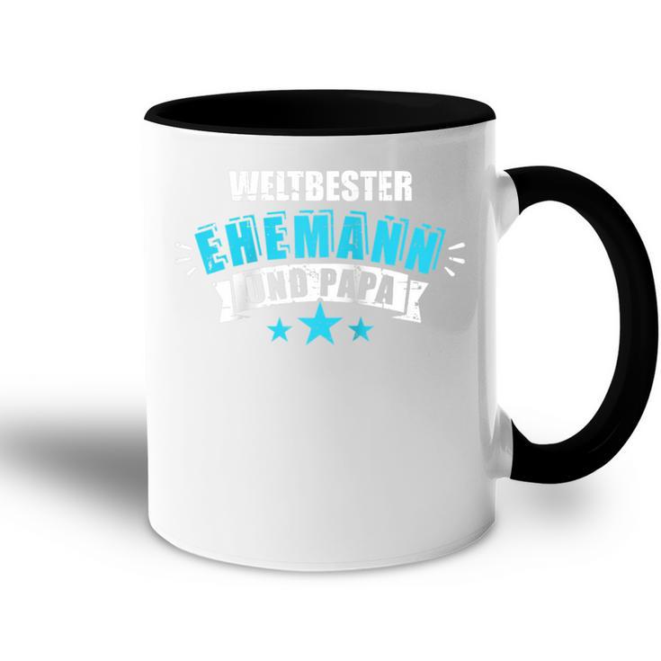 Bester Ehemann Und Papa Geschenk Zumatertag Raglan Tasse Zweifarbig