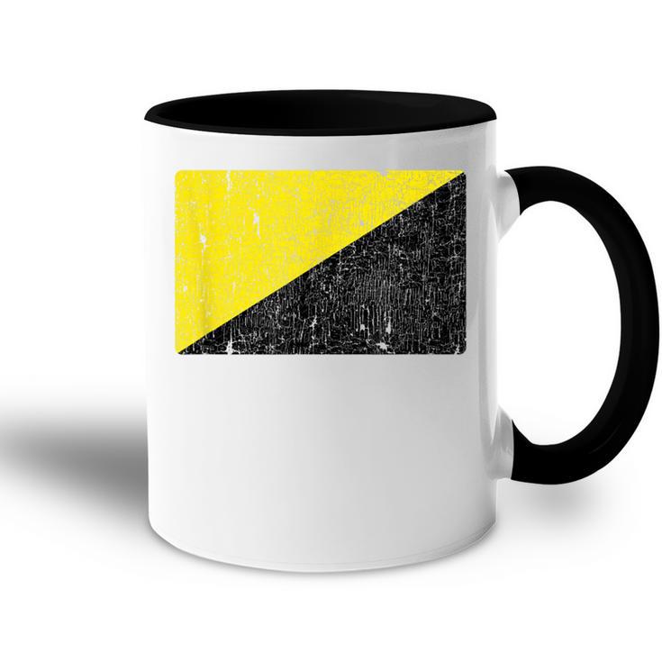 Camisa Anarcho Capitalista Anarcho Bandera Anarco-Capitalista Accent Mug