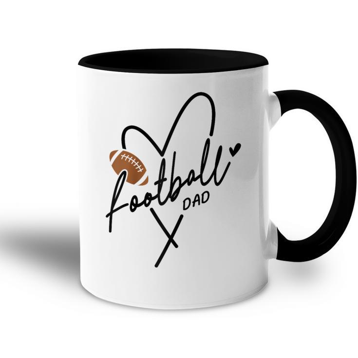 Fußball Papa Für Ihn Männer Familie Matching Spieleratertag Raglan Tasse Zweifarbig