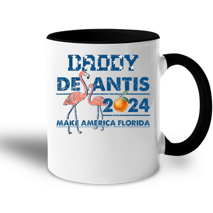 Papa 2024 Desantis Machen Amerika Florida Tasse Zweifarbig