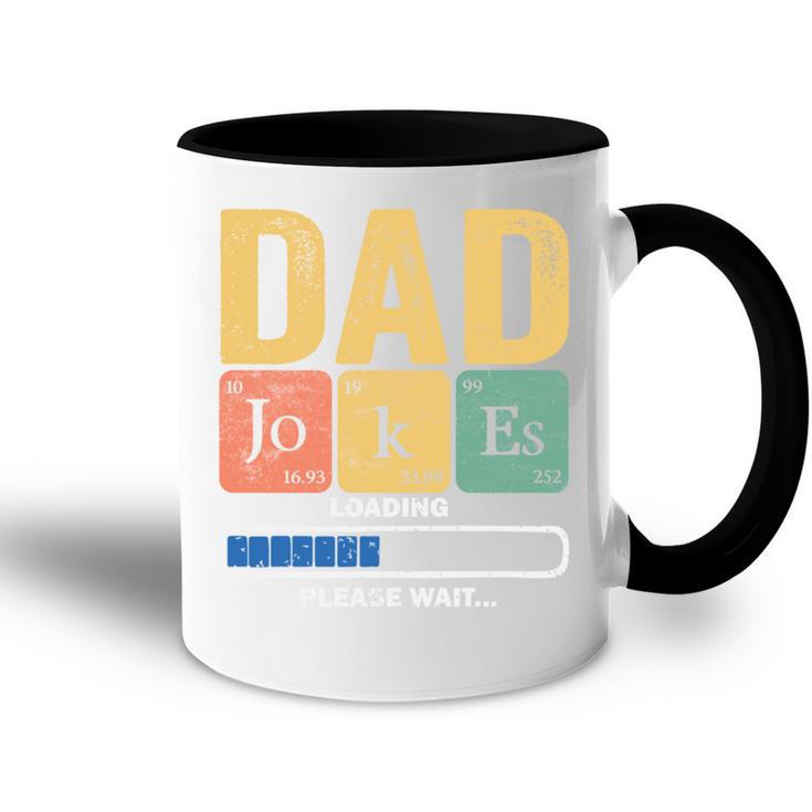 Papa- Papa Witze Loading Regelmäßigatertag Tasse Zweifarbig