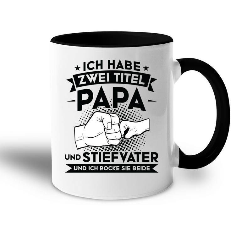 Stiefvater Stiefpapa Papa Tasse Zweifarbig