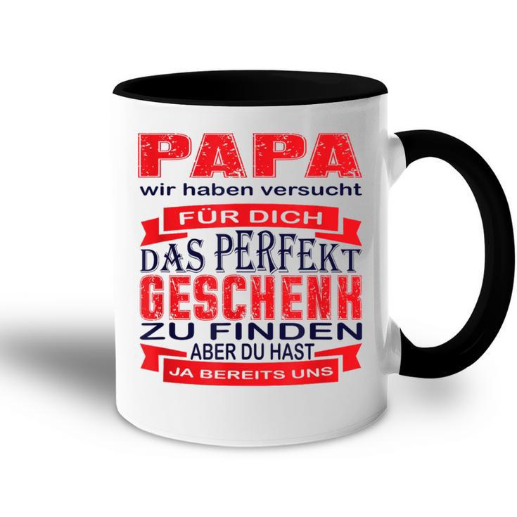 Vater Tochter Sohnatertagatertagsgeschenk Für Papa Tasse Zweifarbig