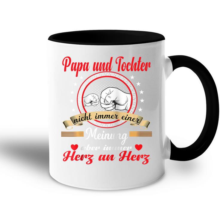 Vatertag Papa Und Tochter Partnerlook Besterater Raglan Tasse Zweifarbig