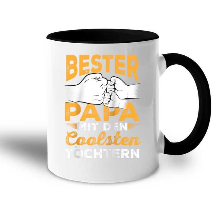 Vatertagater Tochter Opa Stolzer Papa Raglan Tasse Zweifarbig