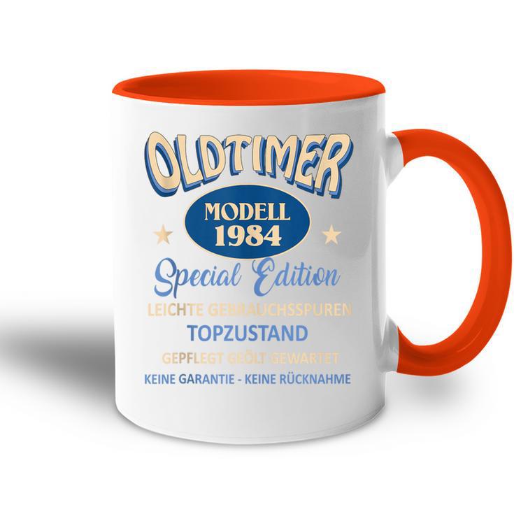 40 Geburtstag Mann Geschenk Papa 1984 Oldtimer 40 Jahre Tasse Zweifarbig