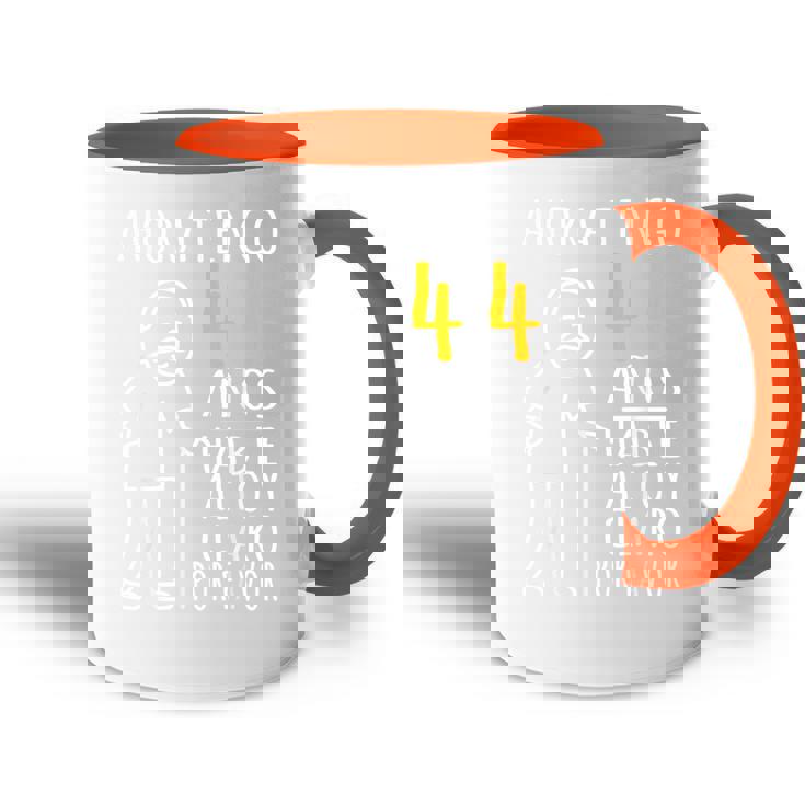 44 Cumpleaños Ahora Tengo 44 Años Divertido Aniversario Accent Mug