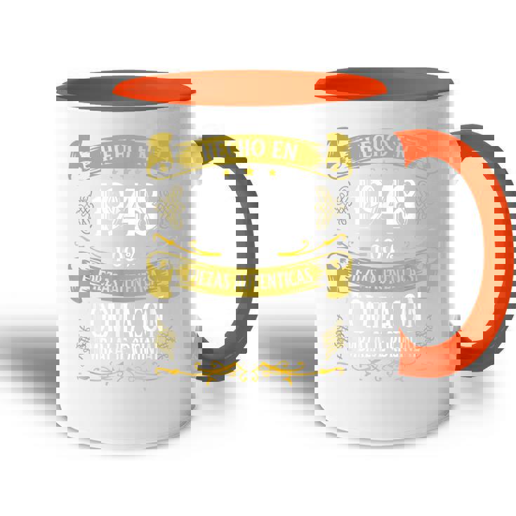 75 Años Cumpleaños Regalo Hombre Hecho En 1948 Hecho En 1948 Accent Mug