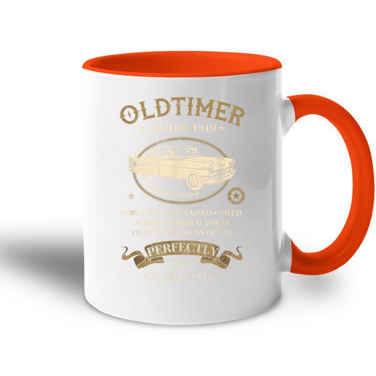 75 Geburtstagintage Oldtimer Modell 1949 Tasse Zweifarbig