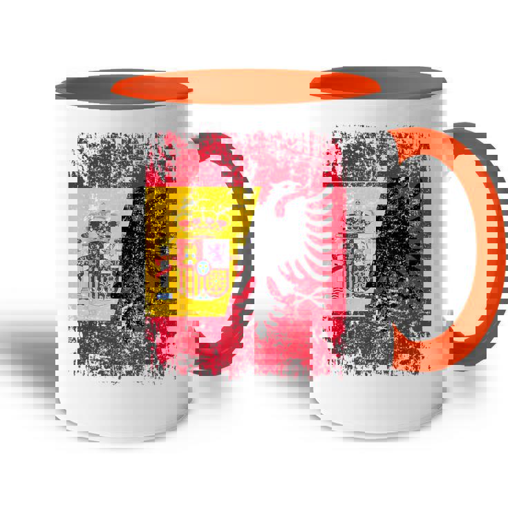 Albania España Bandera De La Amistad Albania Accent Mug