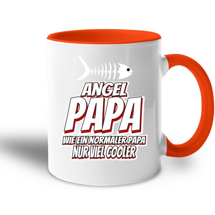 Angel Angler Papa Spruch Wie Ein Normaler Papa Nur Cooler Tasse Zweifarbig