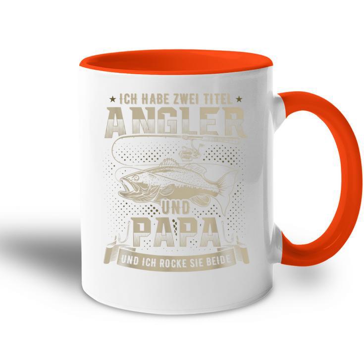 Angel Ich Habe Zwei Titel Papa S Tasse Zweifarbig