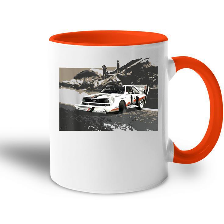 Bergrennen Rallye Röhrl Tasse Zweifarbig