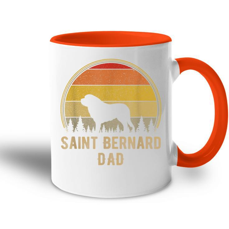 Bernhardiner Hund Papaintage Bernhardiner Liebhaber Tasse Zweifarbig