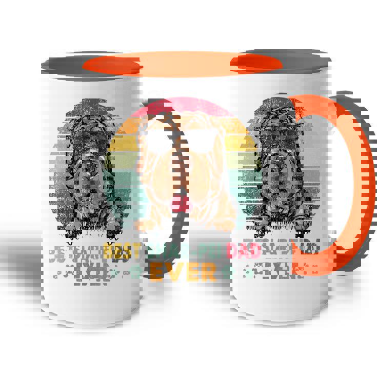 Best Shar-Pei Dad Ever Cadeauintage Pour Amoureux Des Chiens Accent Mug