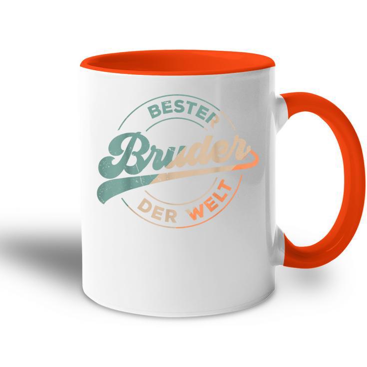 Bester Bruder Der Welt Retro Father's Day Brotherintage S Tasse Zweifarbig