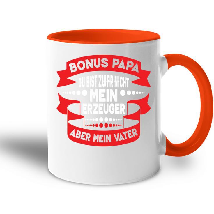 Bonuspapa Step Dad Bonus Dad Tasse Zweifarbig