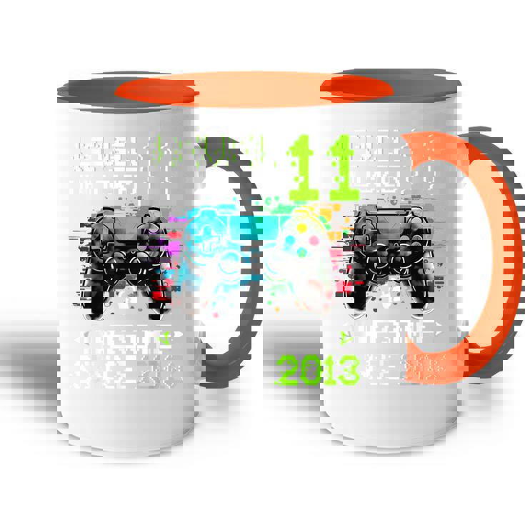 Boy Level 11 -Ideojuego Desbloqueado Para Cumpleaños Número 11 Accent Mug
