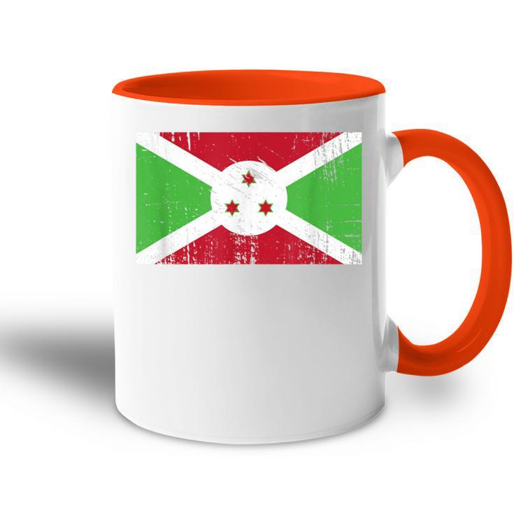 Burundi Flagge-Fahne Geschenk Fußball-Fan Sport Tasse Zweifarbig