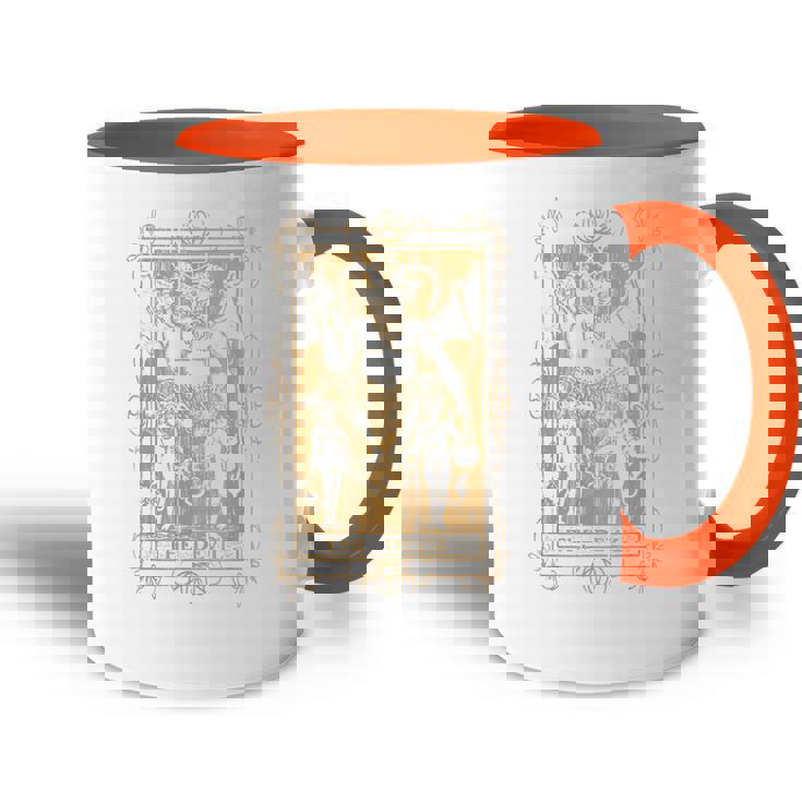 Cartas Góticas Del Tarot De La Bruja Del Diablo Horror Oculto Accent Mug