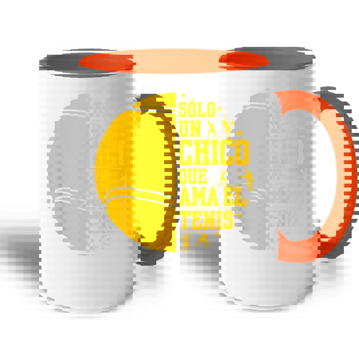 Chico Que Ama El Tenis Jugadores De Tenis Accent Mug