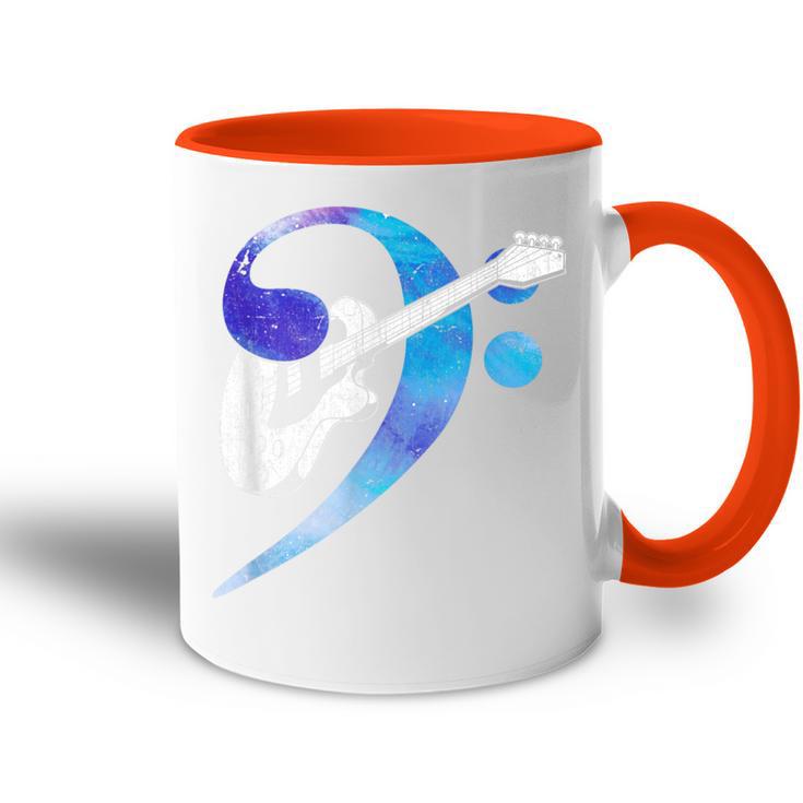 Clave Bajo Eléctrico Instrumento Música Rockero Rock Bajista Accent Mug