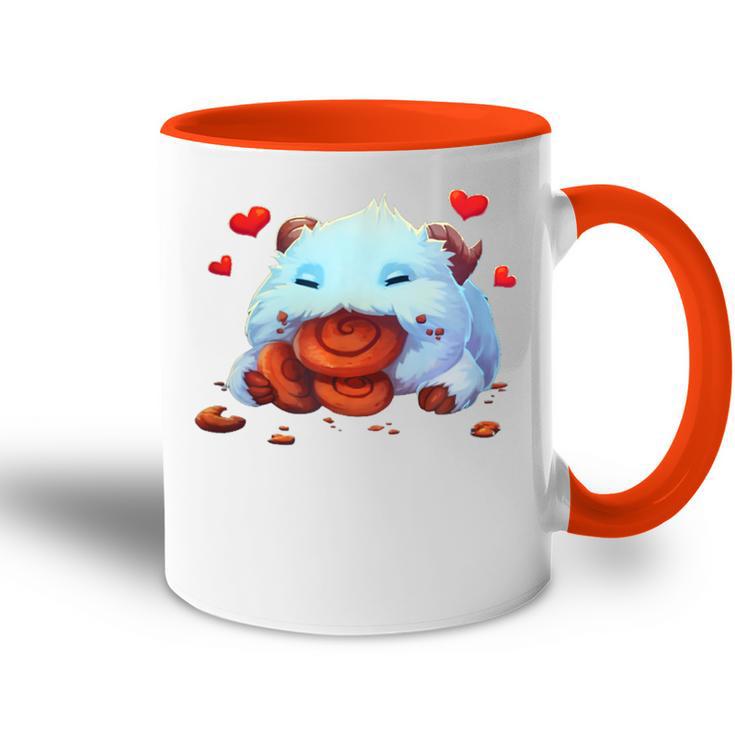 Cute Tongue League Poro Essen Tasse Zweifarbig