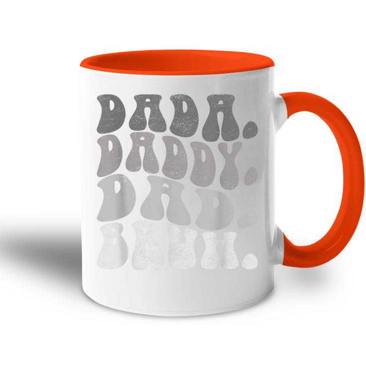 Dada Daddy Dad Bruh Lustiger Ehemann Papaatertag Herren Tasse Zweifarbig