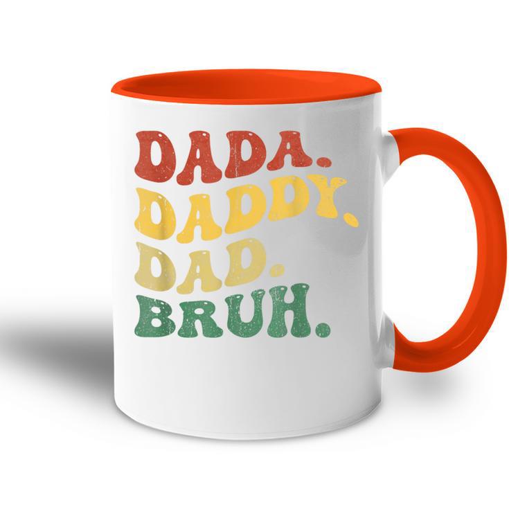 Dada Daddy Dad Bruhatertag Junge Papa Ehemannaterschaft Tasse Zweifarbig