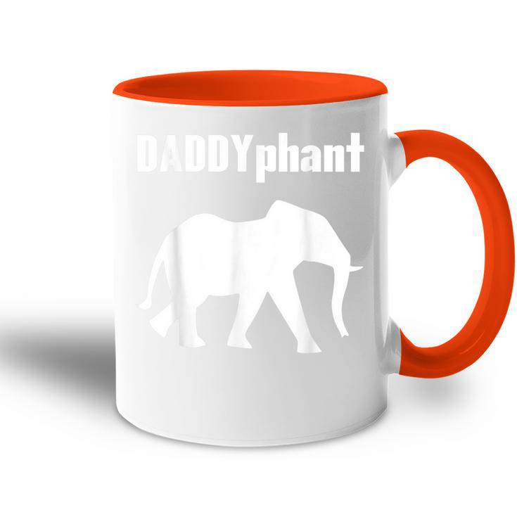 Daddyphantater Elefant Papaatertag Lustig Papa Wortspiel Tasse Zweifarbig