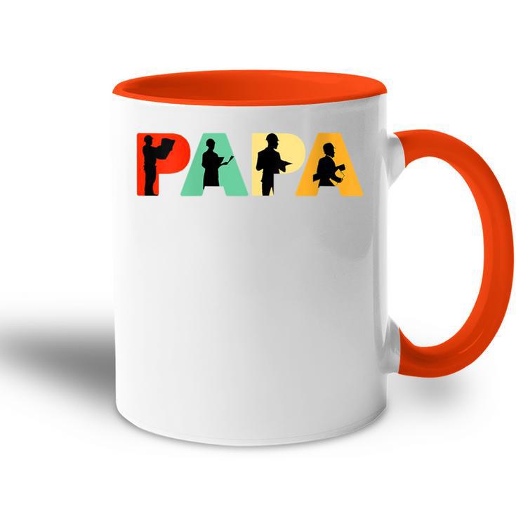 Damen Lustigesatertagsgeschenk Lustiger Architektenvater Papa Architekt Mit-Ausschnitt Tasse Zweifarbig