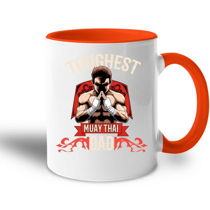 Der Härteste Muay Thai Papa Thaiboxen Tasse Zweifarbig