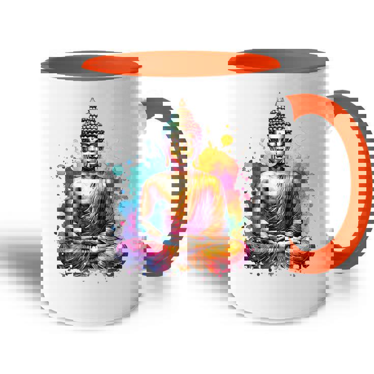 Bouddha Illumination Spirituelle Et Calme Méditations Accent Mug