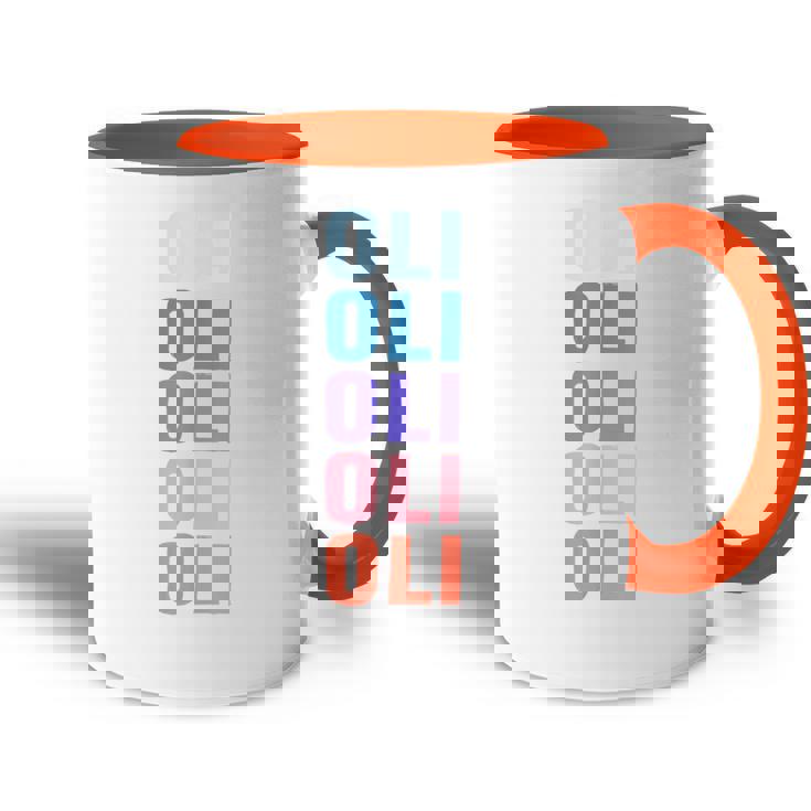Divertido Regalo Nombre Oli Personalizado Primer Nombre Accent Mug
