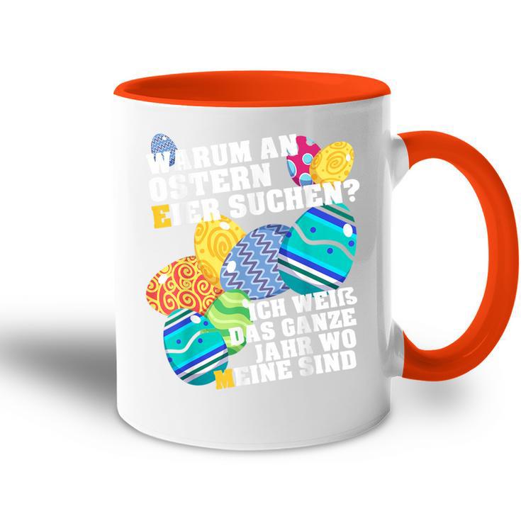 Easter Easter Dad Eggs Easter Tasse Zweifarbig