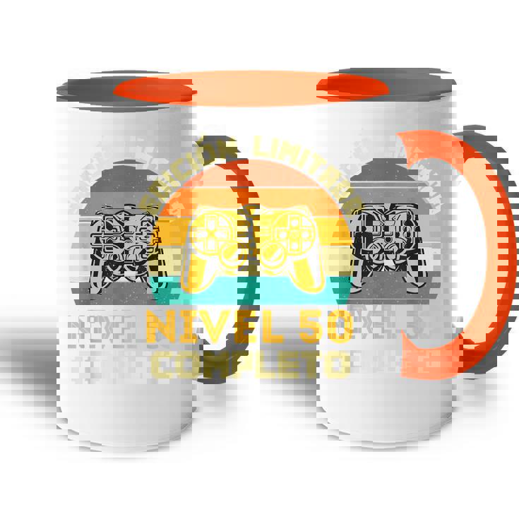 Edición Limitada Nivel 50 Completo Gamer Cumpleaños 50 Años Accent Mug
