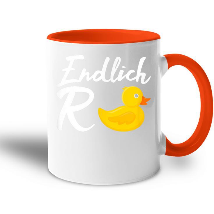 Endlich Retirement Tasse Zweifarbig