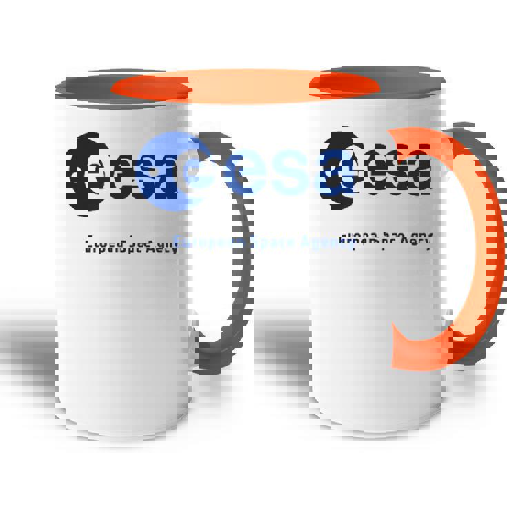 Esa Esa Agence Spatiale Européenne Logo Solide Logo De Police Accent Mug