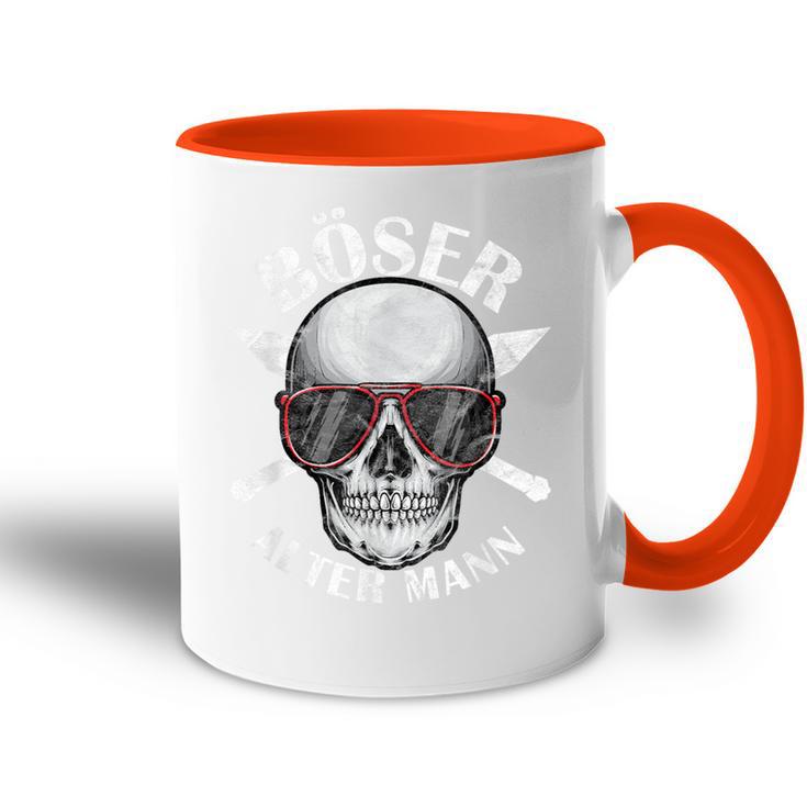 Evil Old Man Skull Dad Tasse Zweifarbig