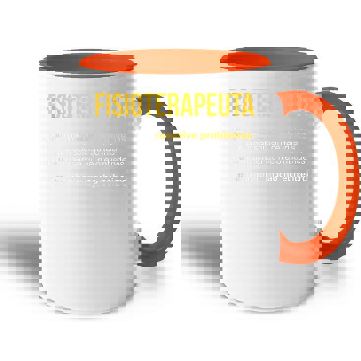 Fisioterapeuta Definición Regalo Fisioterapeuta Sin Mangas Accent Mug