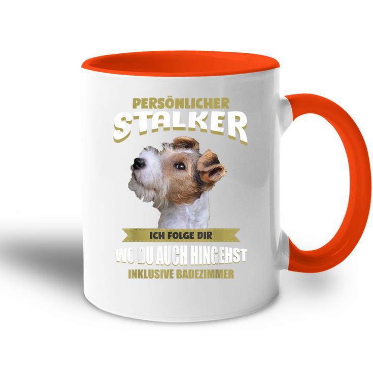 Fox Terrier Tasse Zweifarbig