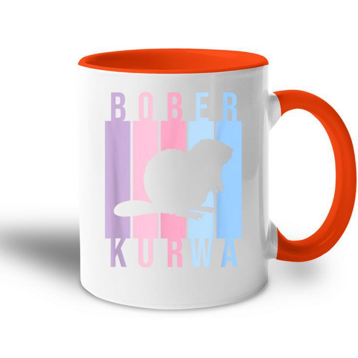 Pastel Bober Bóbr Kurwa Polish Internet Meme Beaver Tasse Zweifarbig