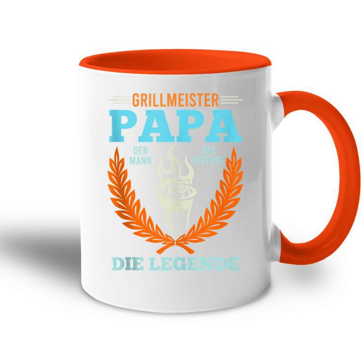 Grillmeister Papa Mann Mythos Legendeaterintage Mann Tasse Zweifarbig