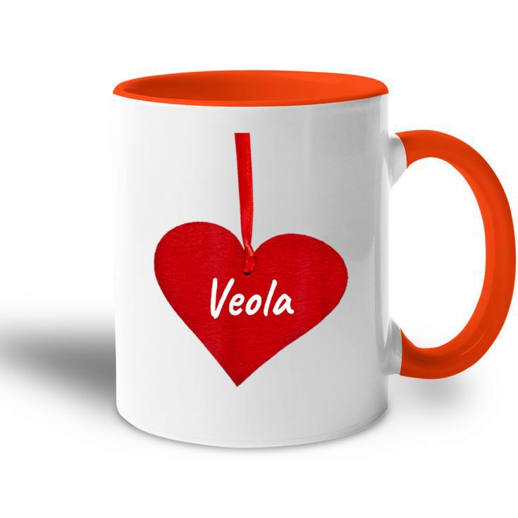 Hearteola – I Loveeola Personalisiertes Geschenk Tasse Zweifarbig