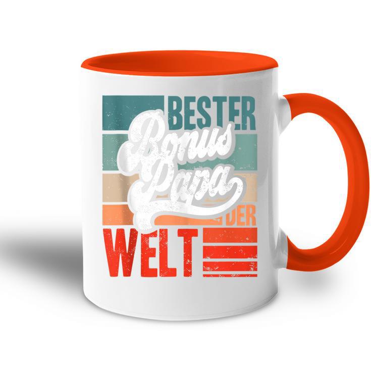 Herren Bester Bonus-Papa Der Weltintage Stiefvater Spruch Lustig Tasse Zweifarbig